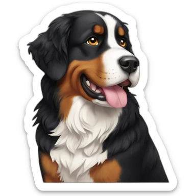A Bernese mountain dog sticker