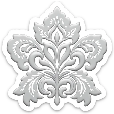 white lace sticker