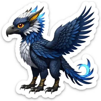 Fionbri-Vernid-Trico-Nargacuga-Gryphon-fusion, full body sticker