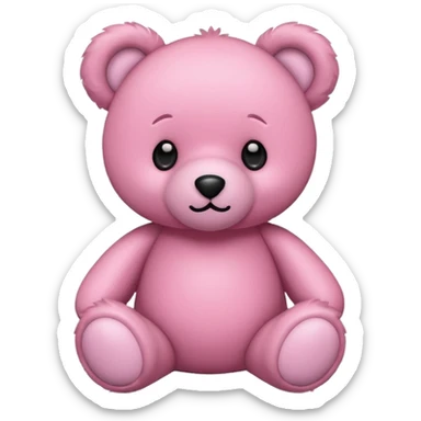 pink teddy bear  sticker