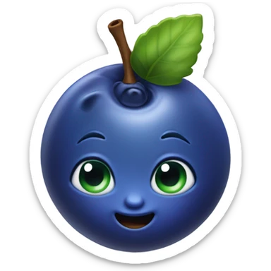 Blueberry sticker