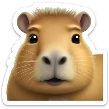 Capybara sur un capybara sur un Capybara sticker