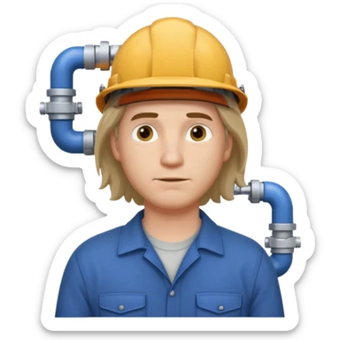 customer. 1 person only white male with shoulder normal person cloths. adult. pipeline technician change the expression and the shape of the face change the color of eyes. dont put background sticker