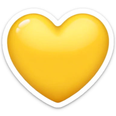 yellow heart sticker