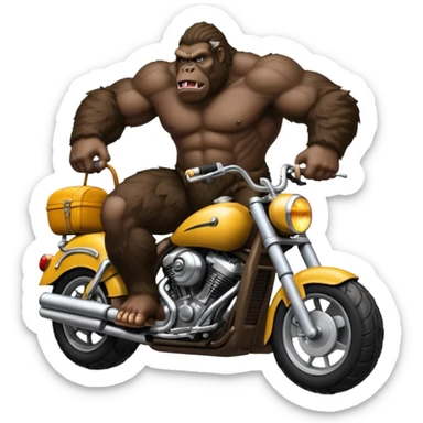 king kong on hog rider clash of clans sticker