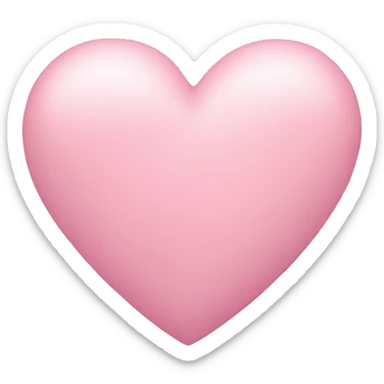Pastel pink heart sticker