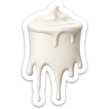 Dripping milk sticker