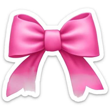 pink bow sticker