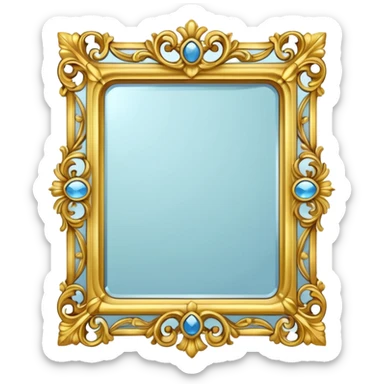 fancy mirror sticker