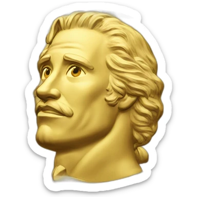 A golden coin sticker