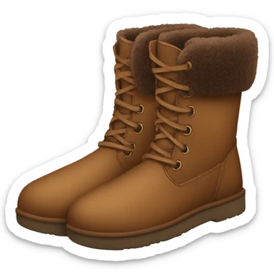 Brown boots uggs sticker