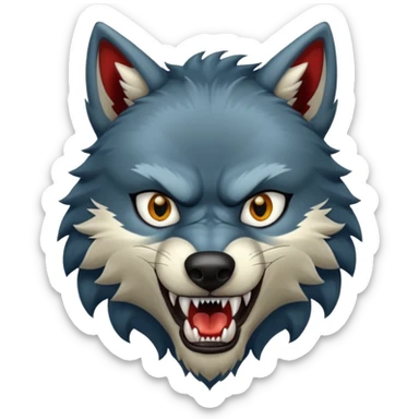 I am man wolf sticker