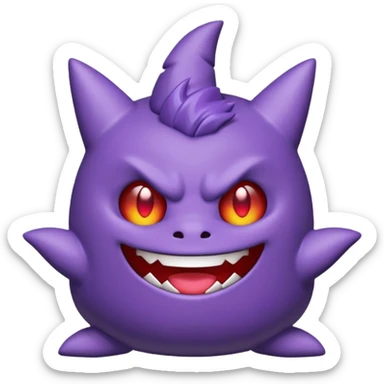 gengar chibi emotes sticker