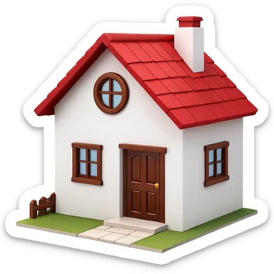 can u do simple house 3d image for my video  sticker