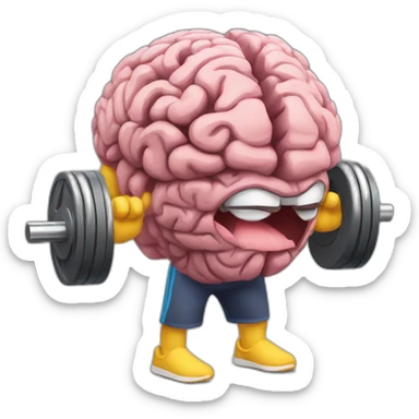 brains in the gym sticker