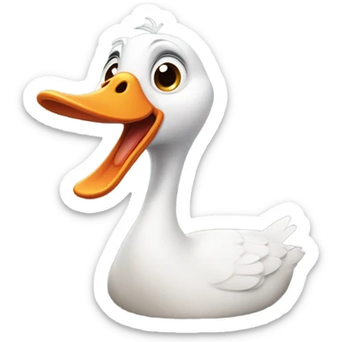Silly goose  sticker