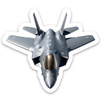 F-35 Lightning II - Lockheed Martin (Model Year: 2022) (Iconic colour: Stealth gray) sticker