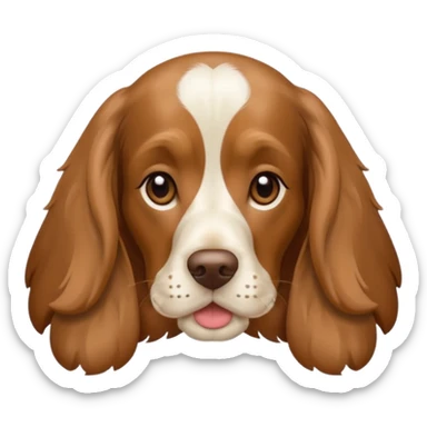 English Cocker Spaniel Brown Tan sticker
