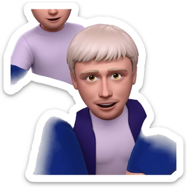 happy gathering with friends sticker