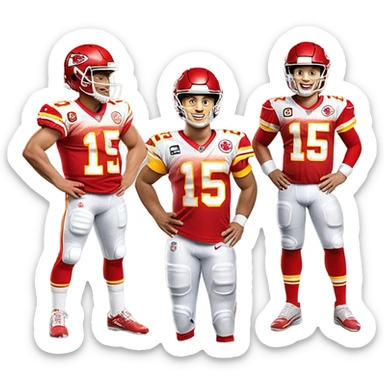 Make Patrick mahomes and Travis kelce sticker