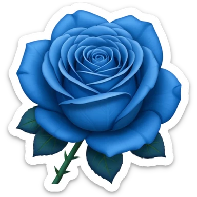 Blue rose emoji sticker