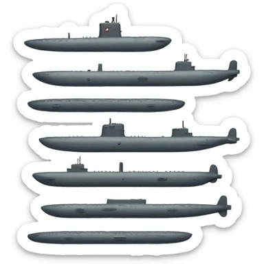 military submarine sticker