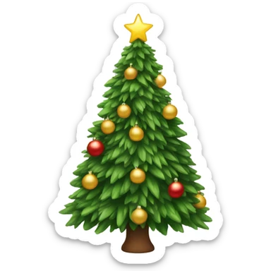 christmas tree sticker