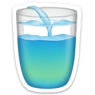 Vaso de agua  sticker