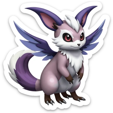 Furret-Absol-Noibat-Noivern-Hybrid (Full body) sticker