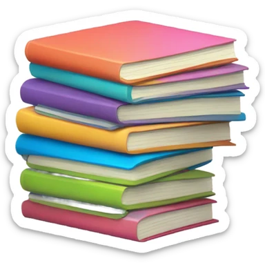 Stack of notebook sticker