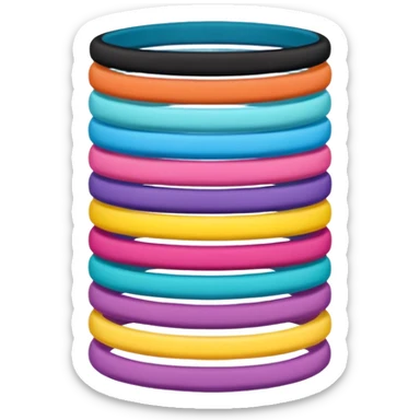 hair tie for tying hair，colourful，两三根叠在一起，不要一大堆 sticker