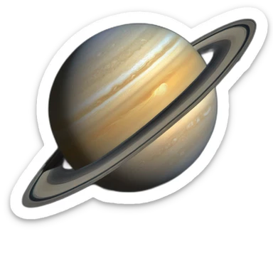 The planet Saturn sticker