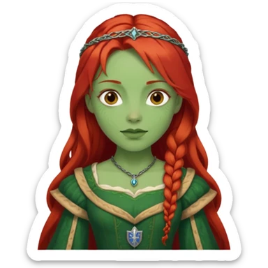 Fiona from the Shrek movie sticker
