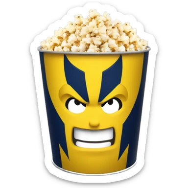 Wolverine popcorn bucket sticker