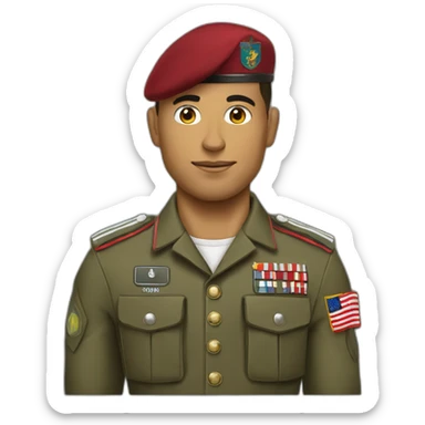 Cridtiano Ronaldo as a soldier sticker