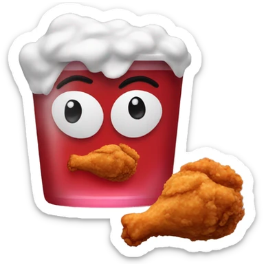 Fried Chicken With Kool Aid sticker