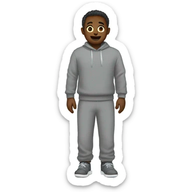 gray sweatpants sticker