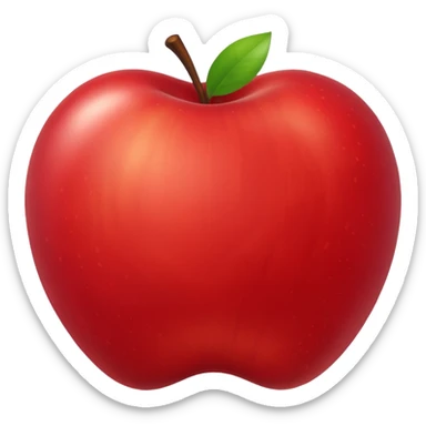 the concept of 'couple days' represented as an apple emoji style icon sticker