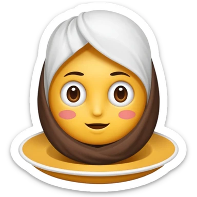 Beyaz Kediyle bayan yanyana kahve beyaz battaniye sticker