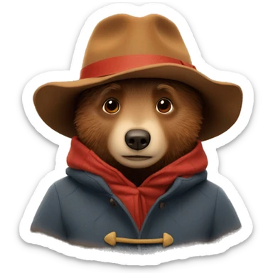 Paddington bear sticker