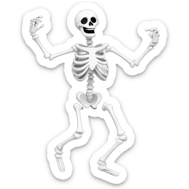 Dancing skeleton  sticker