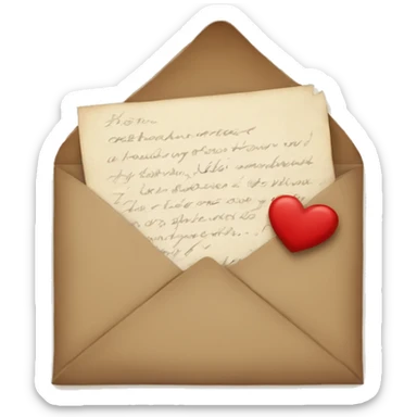 Love letter sticker