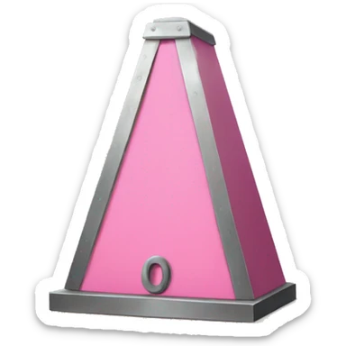 Pink guillotine sticker