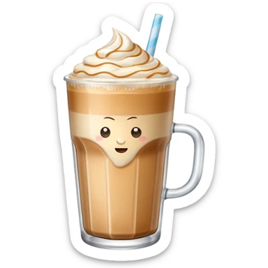 Iced latte (without foam) sticker