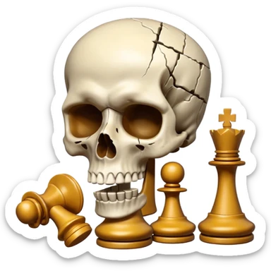 Chess. Com skull sticker