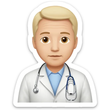 male obstetrician middle age sticker