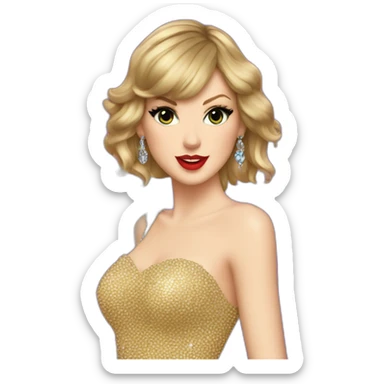 Taylor swift bejeweled sticker