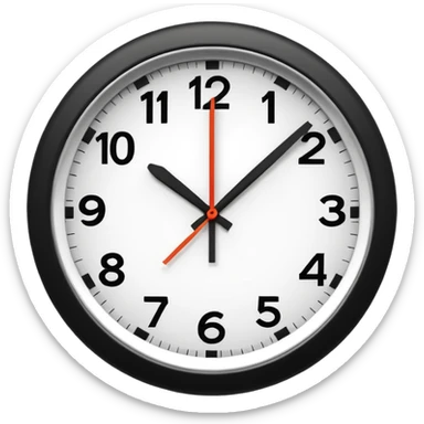 simlpe clock sticker