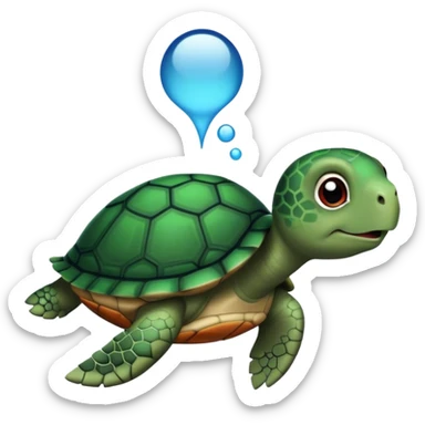 turtle wearing a turtleneck  sticker