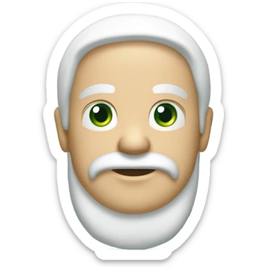 Santa wearing green t-shirt. The t-shirt the letters ‘Greenwich Health’ written in white letters  sticker